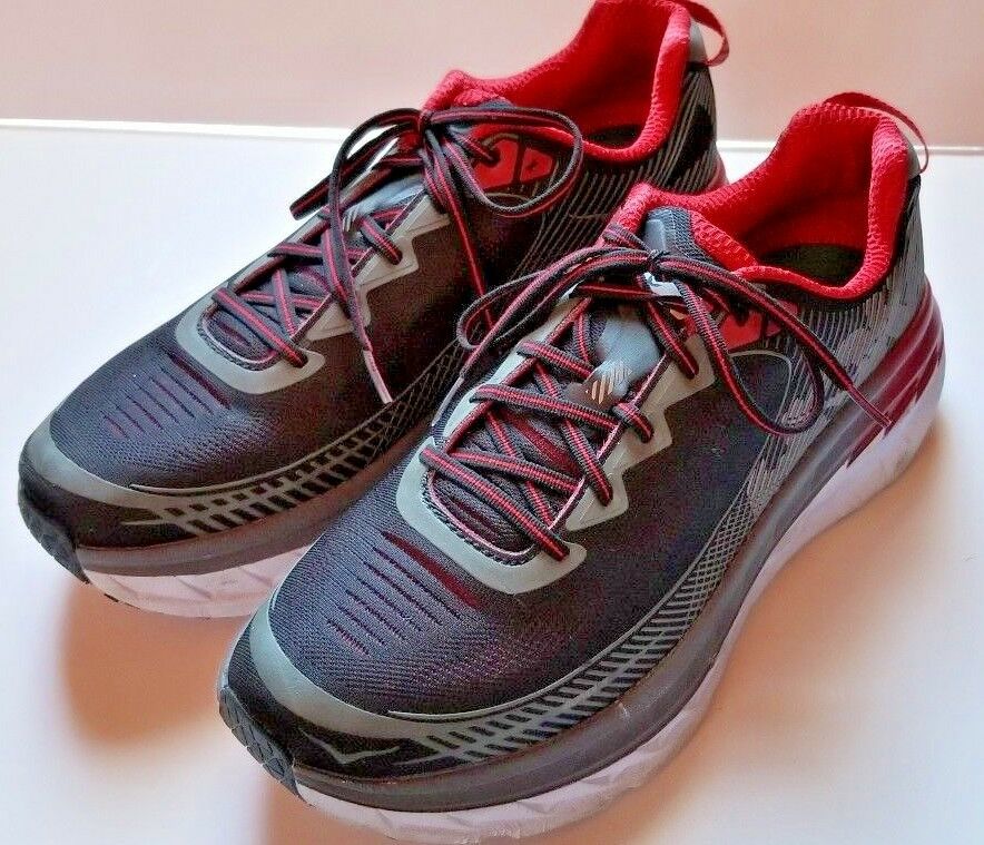 Hoka One One Mens Bondi 5 Shoes 1014757 Black / Formula One 12.5