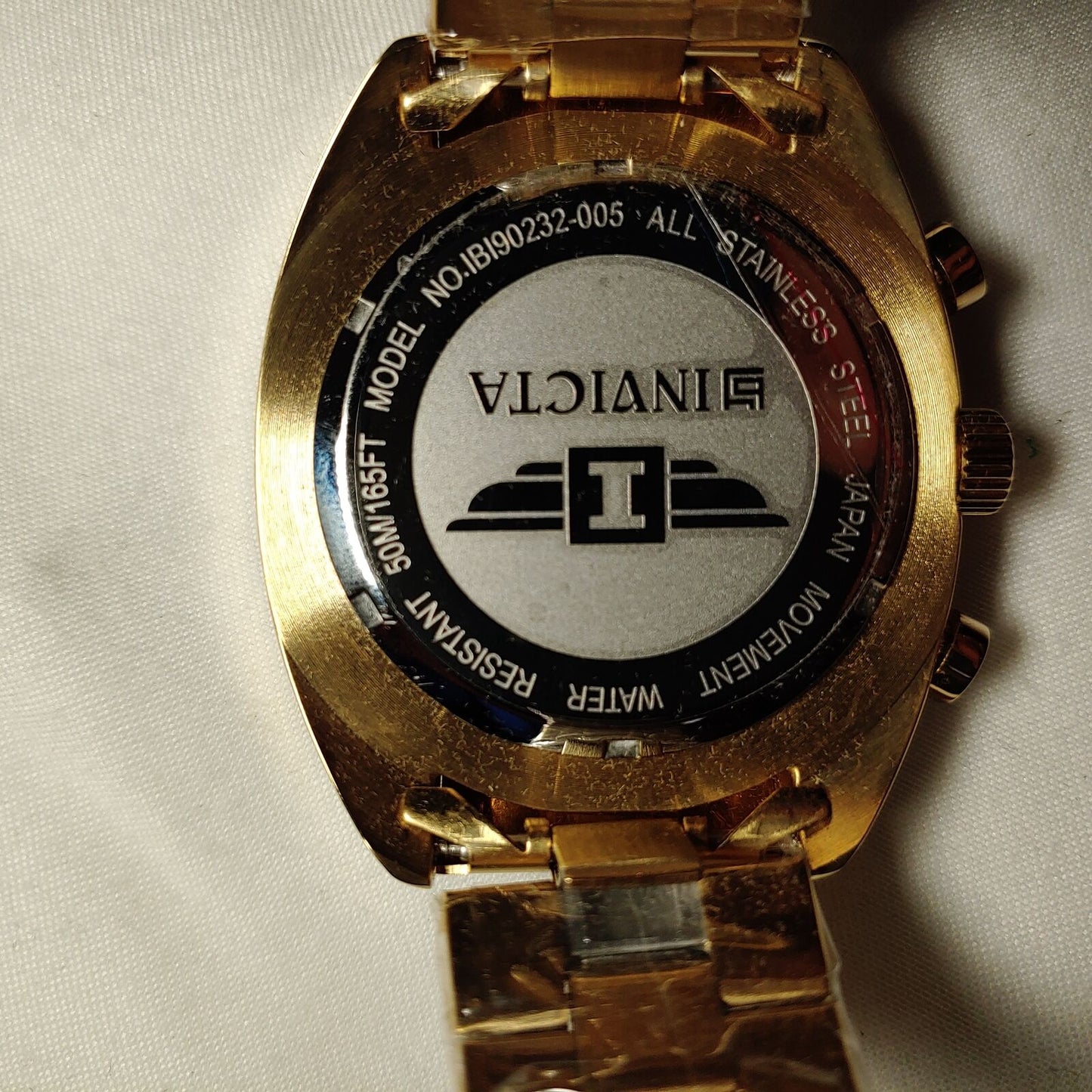 I by Invicta Men Model IBI90232-005 | Men's Watch Quartz | Stainless Steel Gold