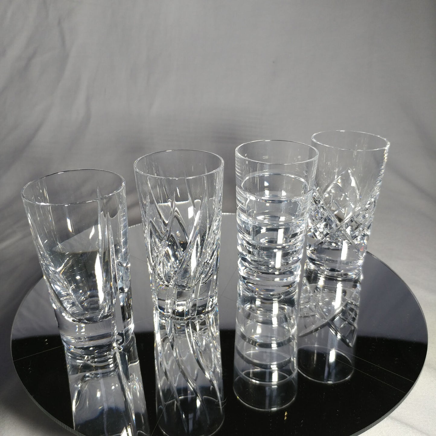 Faberge Clear Crystal Shot Glasses