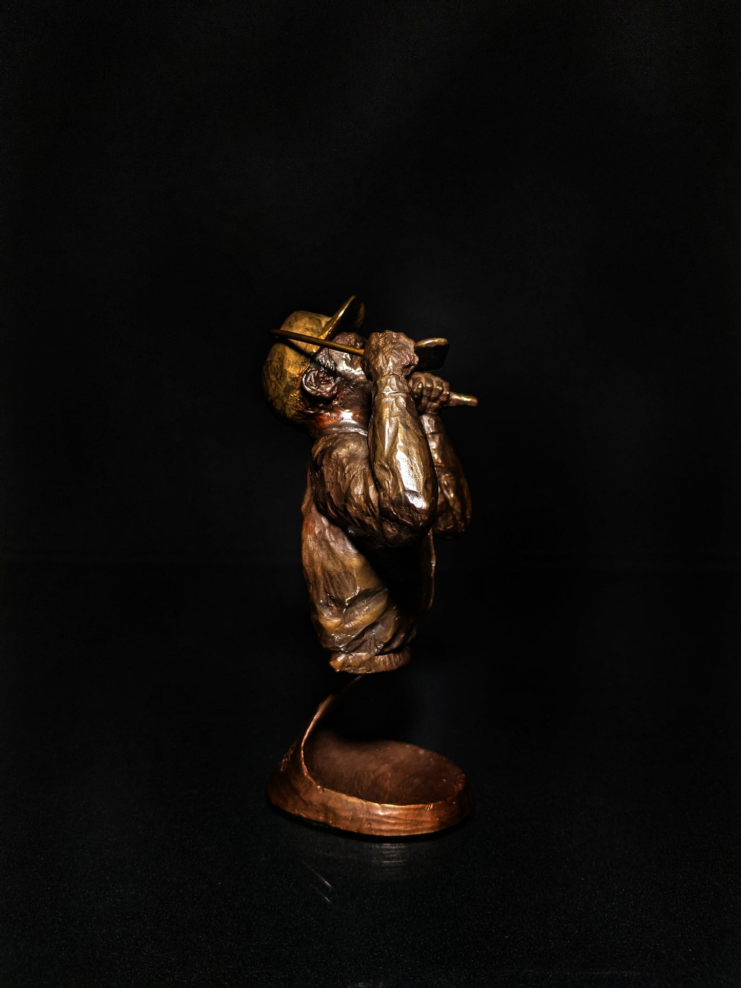 mark hopkins bronze golf series sculpture