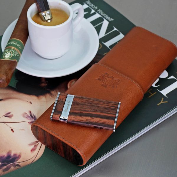 Brizard and Co. The "Sottile" Lighter - Macassar Ebony