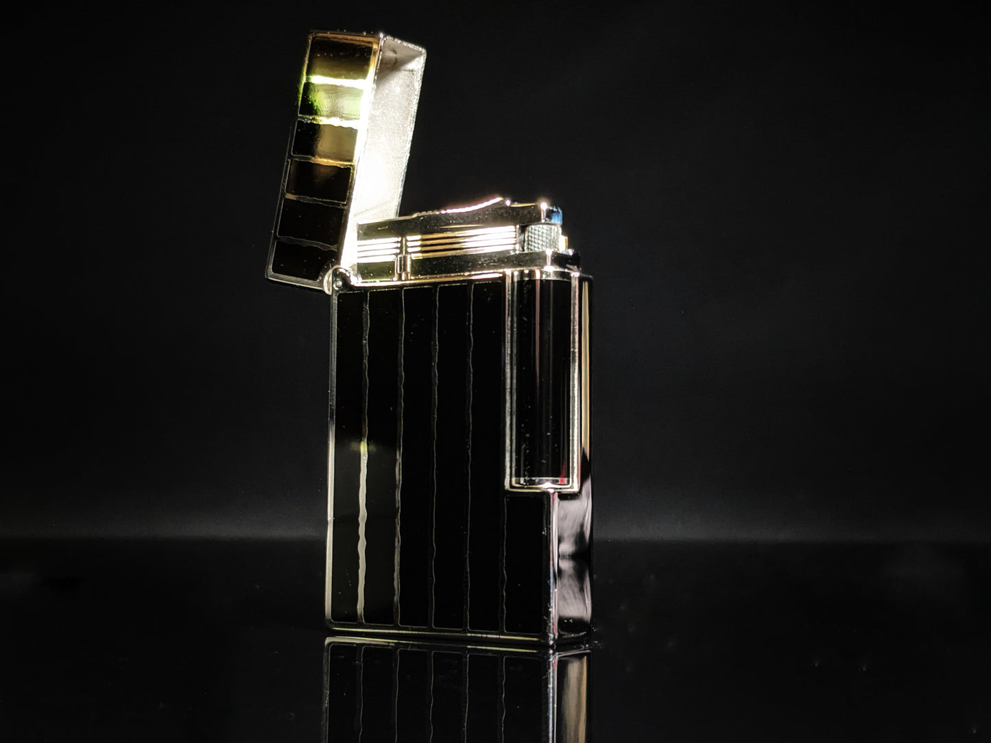 ST Dupont Black Lacquer & Palladium L2 Lighter