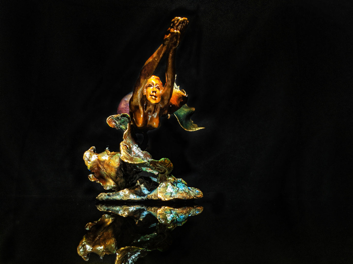 Mark Hopkins Mermaid Bronze Sculpture