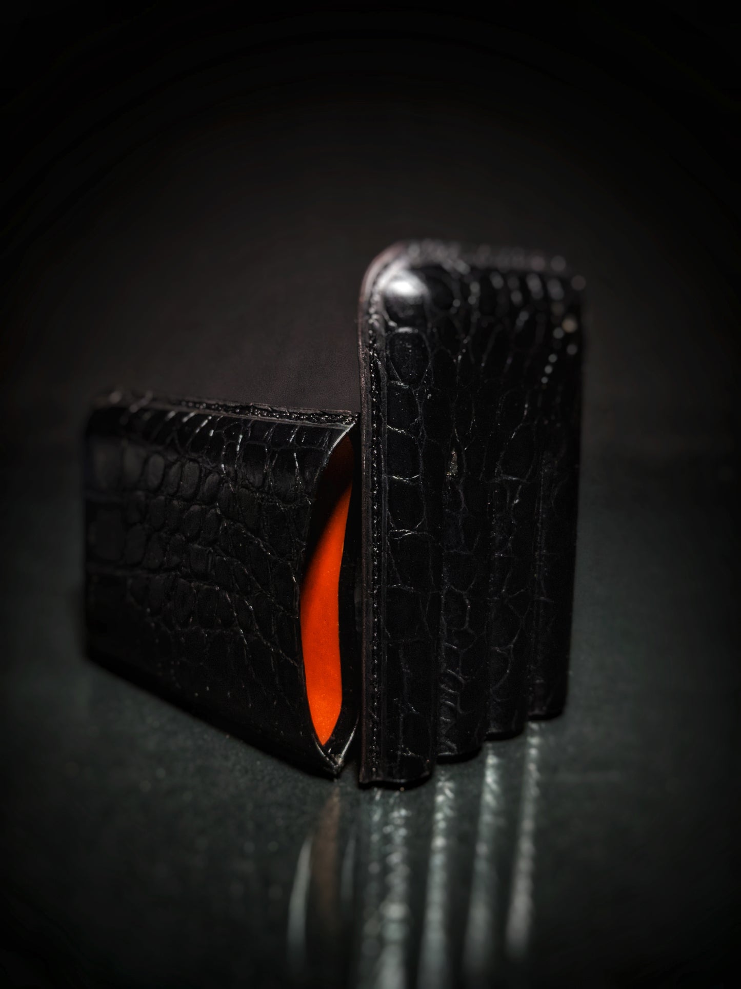 Pheasant by R.D.Gomez made in Spain Black Leather Case