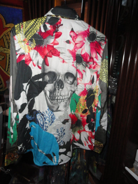 Robert Graham The RJ Limited Edition Skull Long Sleeve Shirt Size Large new with tags