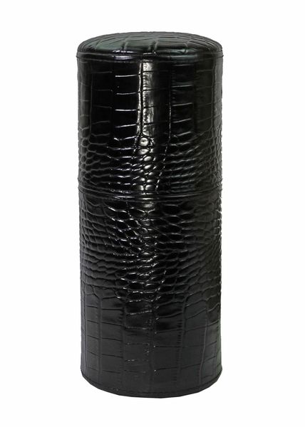 Brizard and Co. The Cylinder Desk Humidor - Croco Pattern Black