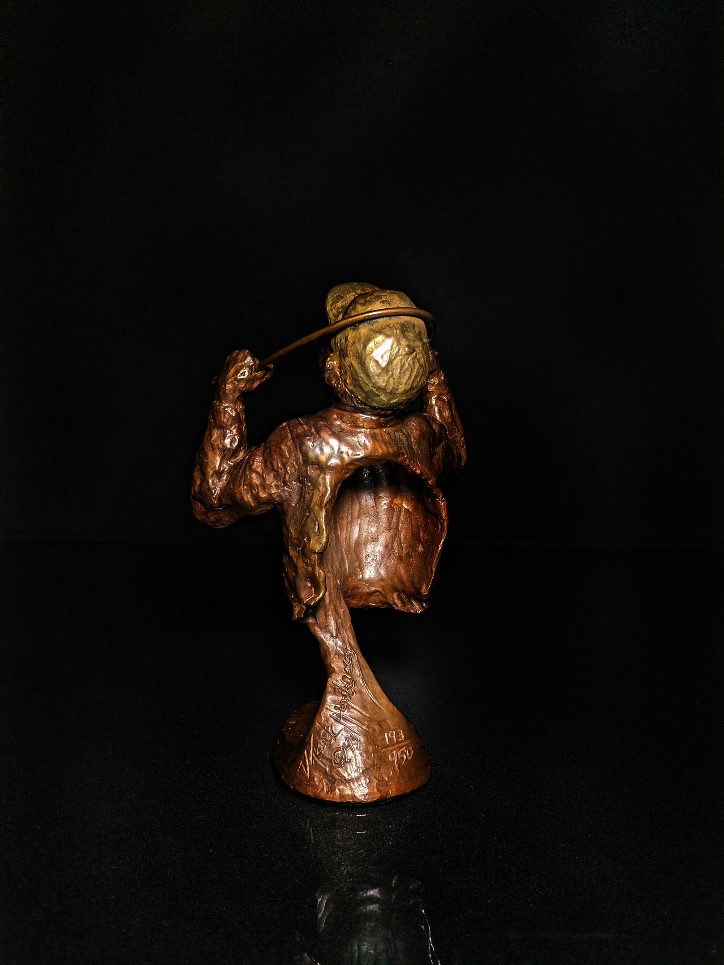 mark hopkins bronze golf series sculpture