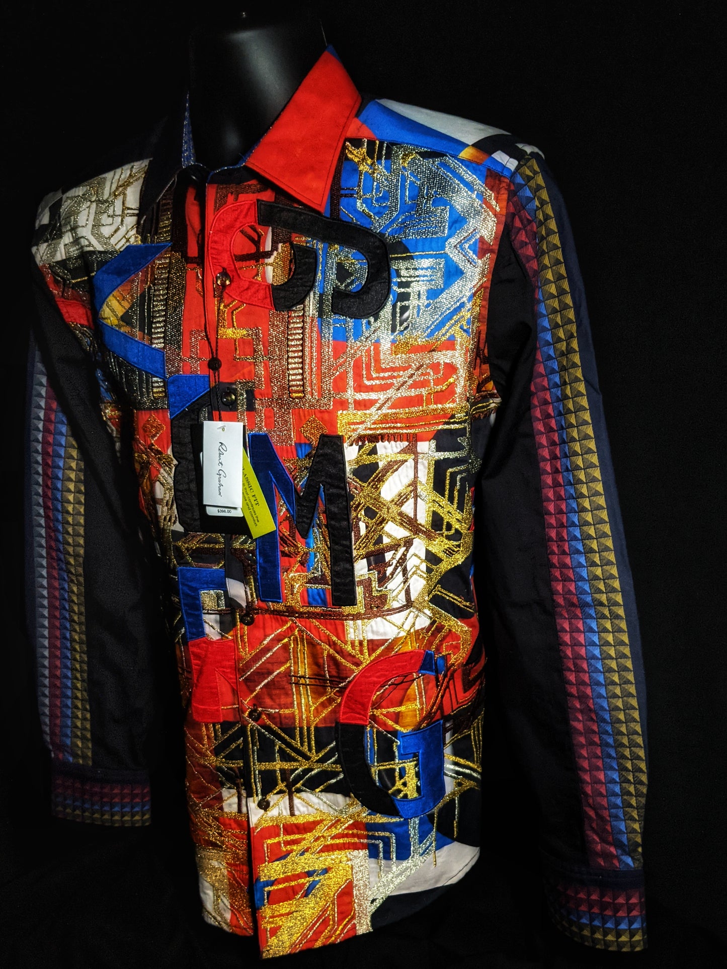 Robert Graham Jomadubu Limited Edition Embroidered Long Sleeve Sport Shirt