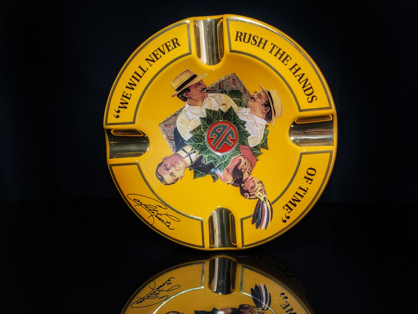 Arturo Fuente Yellow Ceramic Ashtray