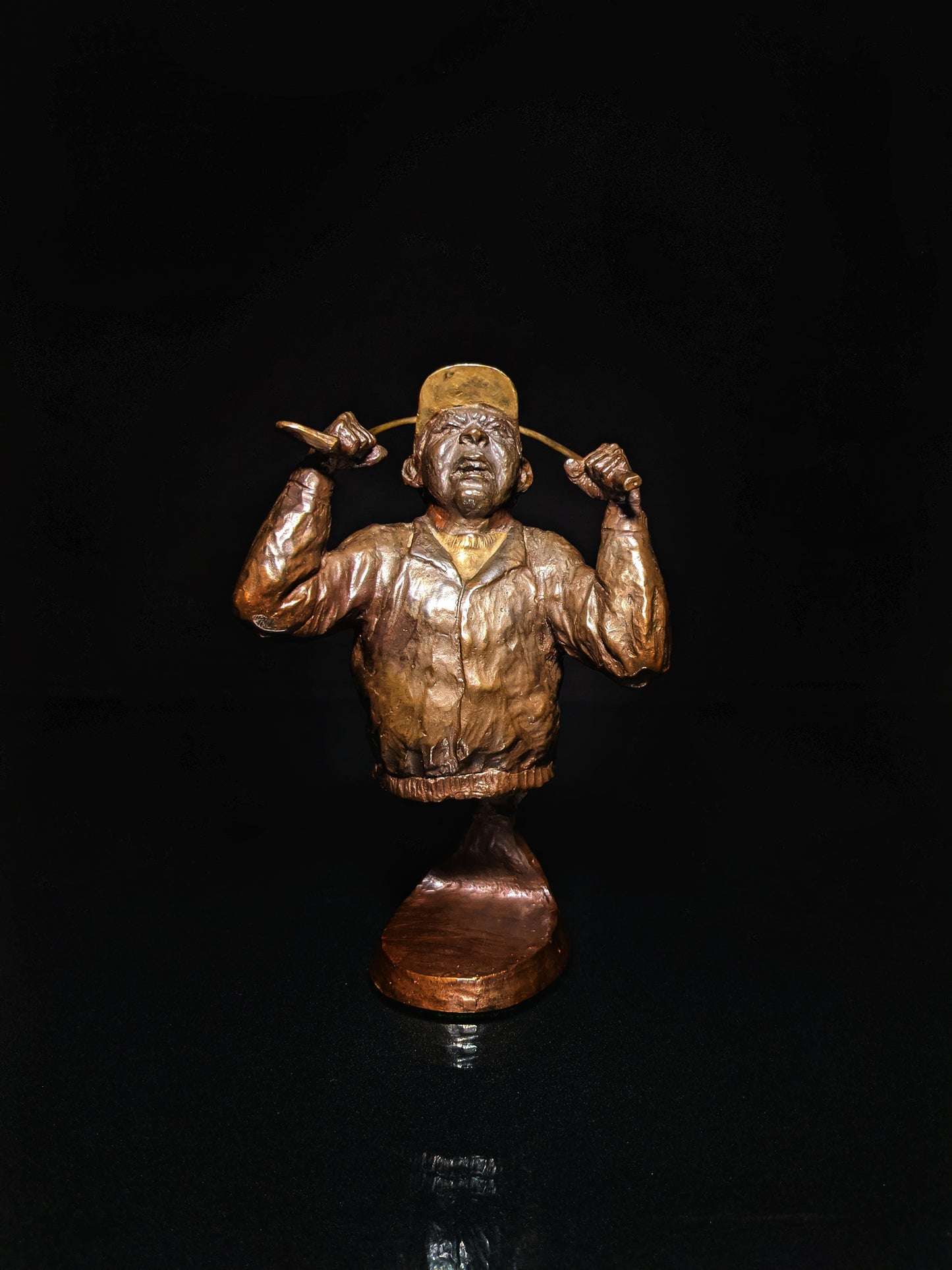 mark hopkins bronze golf series sculpture