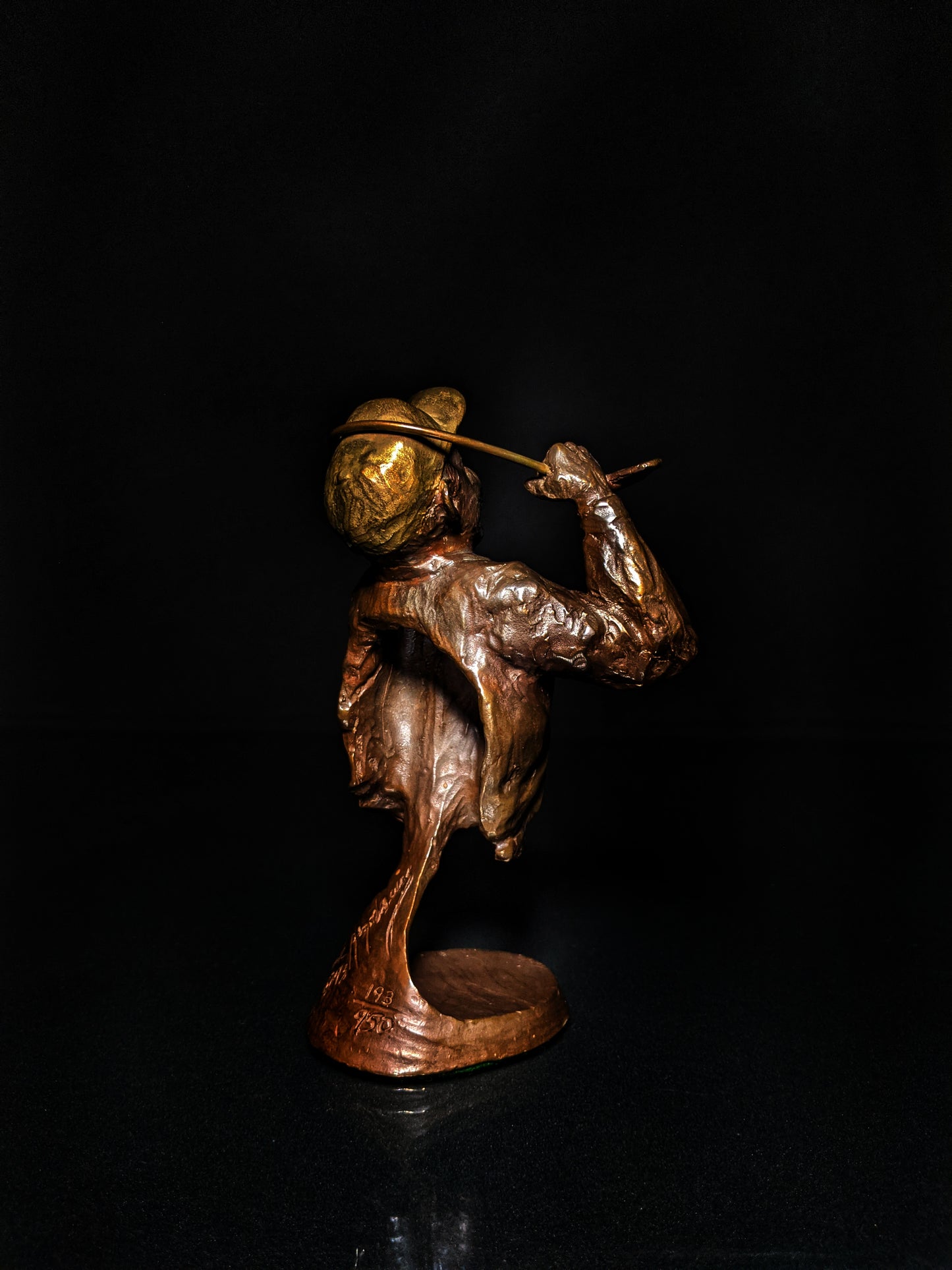 mark hopkins bronze golf series sculpture