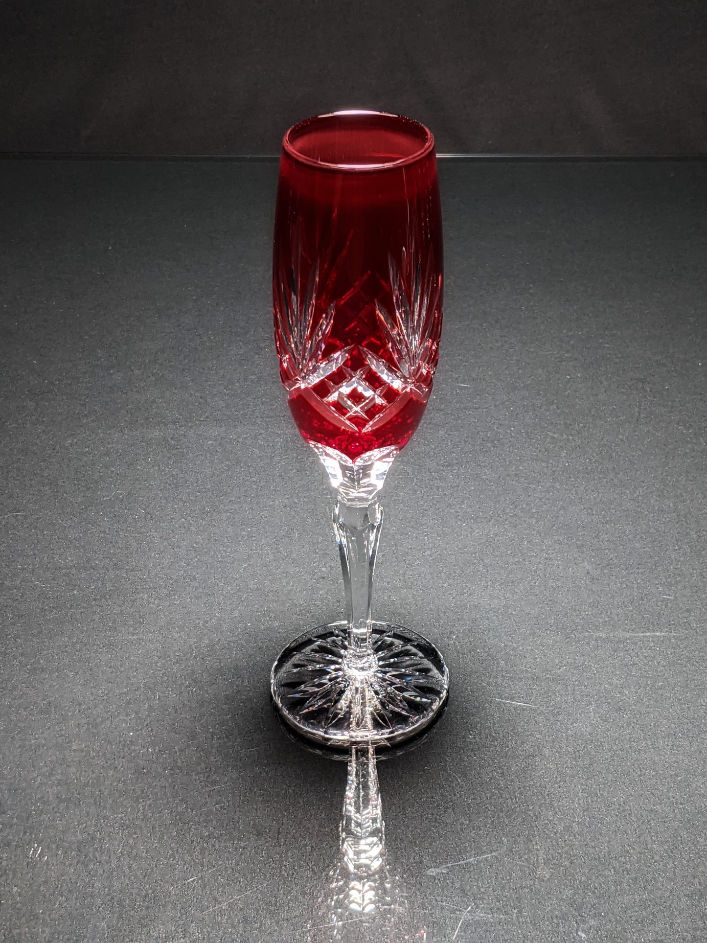 AJKA Colored Crystal Flutes