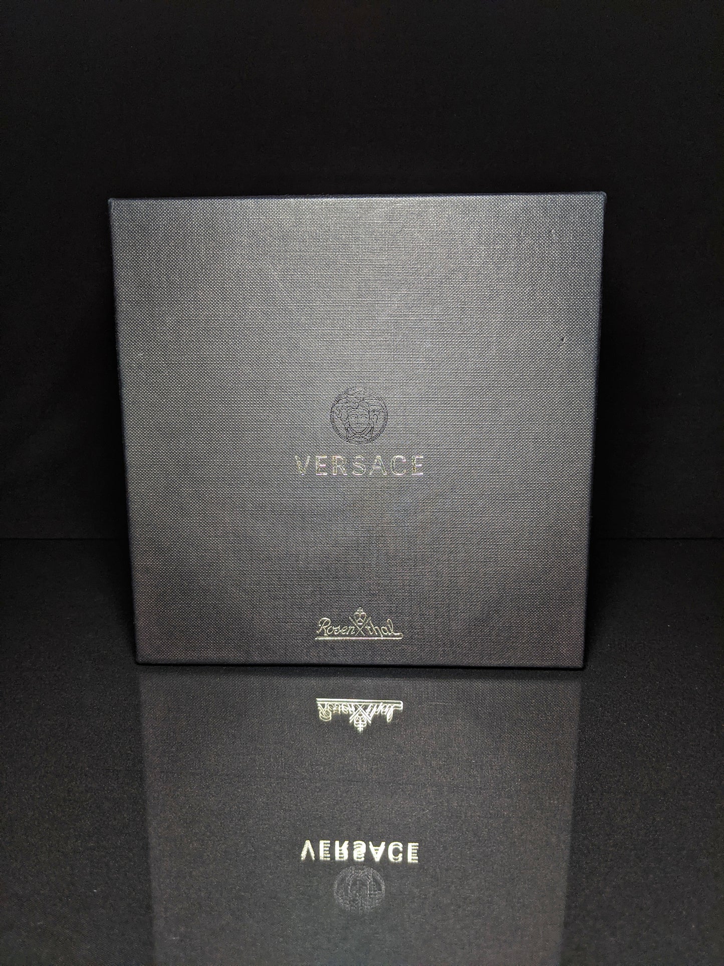 "VERSACE"BY ROSENTHAL, GERMANY "MEDUSA LUMIERE" CRYSTAL BOWL, 7 INCH