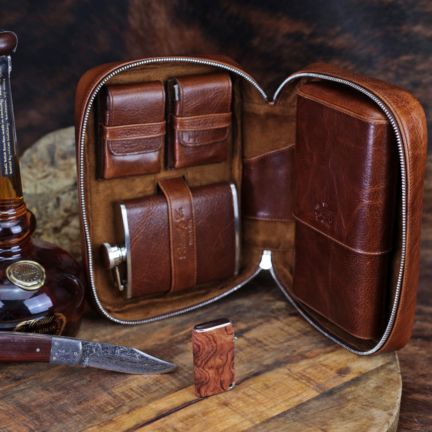 Brizard and Co Saddle Brown Leather Havana Traveler