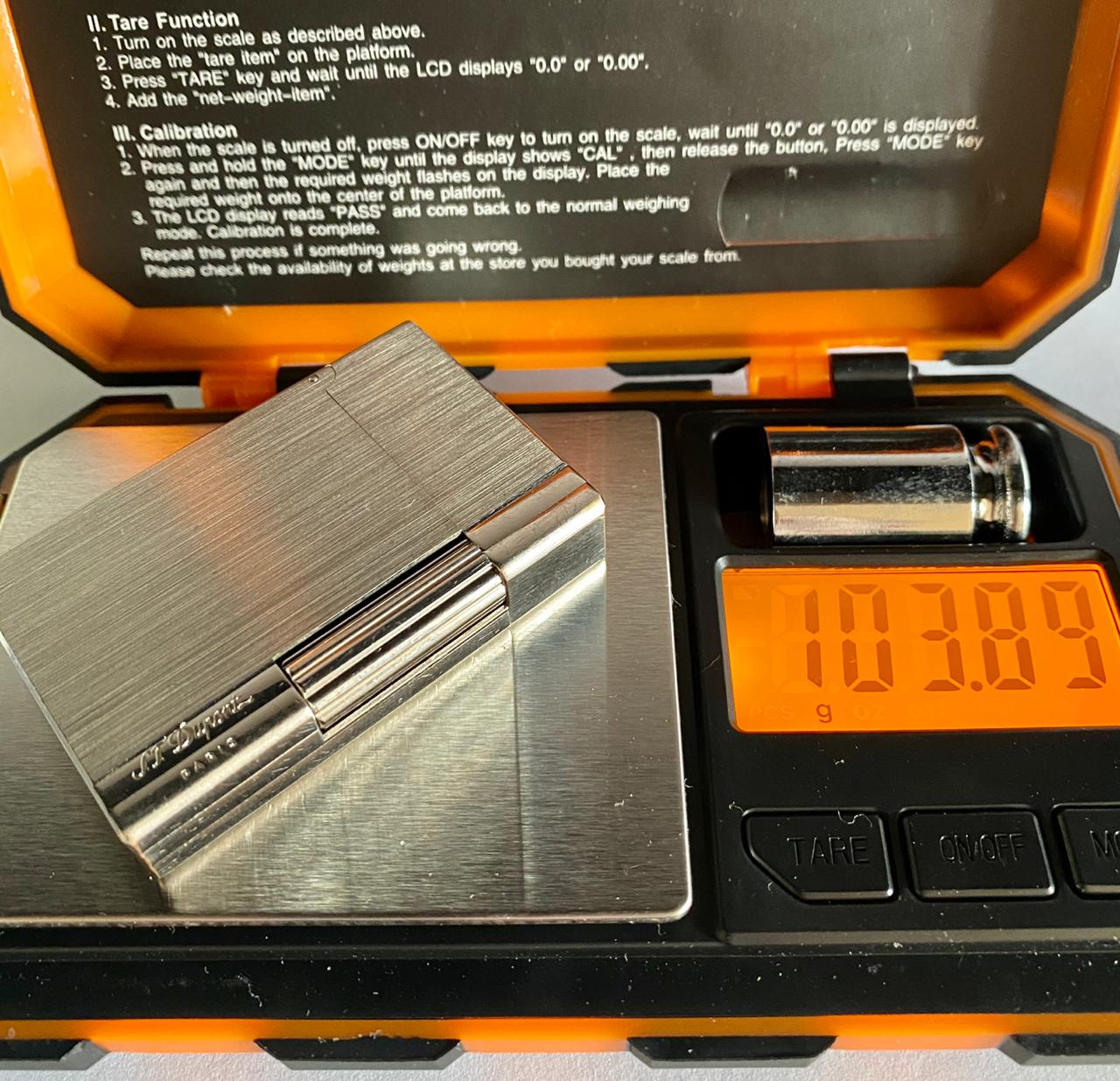 ST Dupont Brushed Palladium Gatsby Lighter