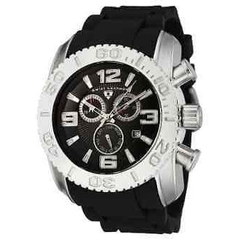 Men's Swiss Legend Commander Chronograph black watch