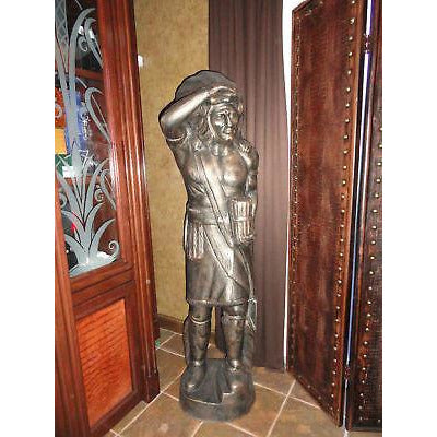 aluminum statue hand painted 6 foot high