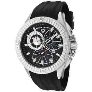 Swiss Legend Evolution Chronograph Black Dial Watch Model 10064-01SIL
