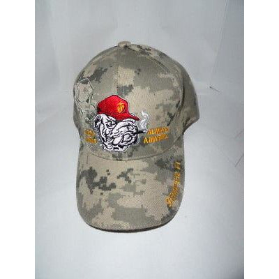 USMC Bulldog Ashtray & Baseball Cap Combo