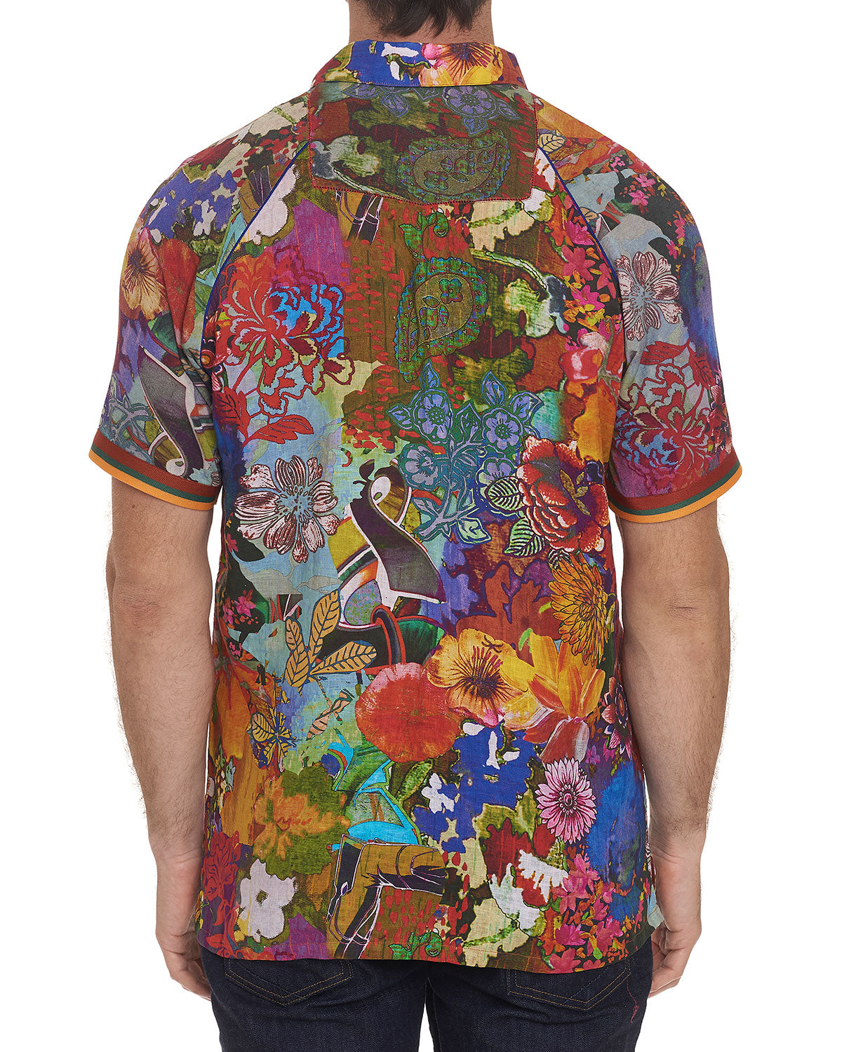 Roberto Graham Landscapes Linen Shirt Medium-sized