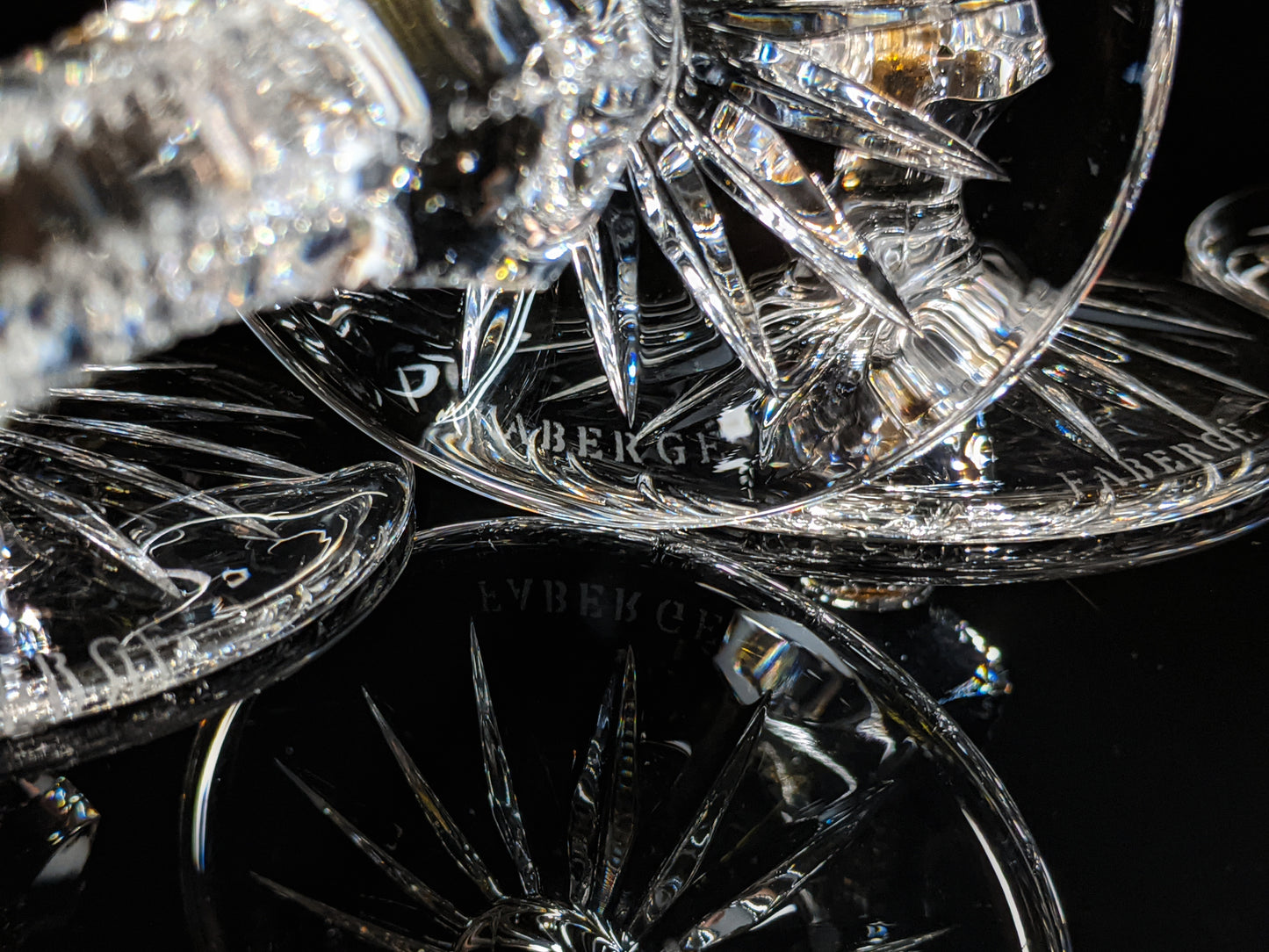 Faberge Odessa Hock Crystal Glasses set of 6