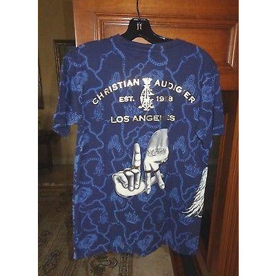 Christian Audigier Designer T Shirt Size medium BG Gear Co