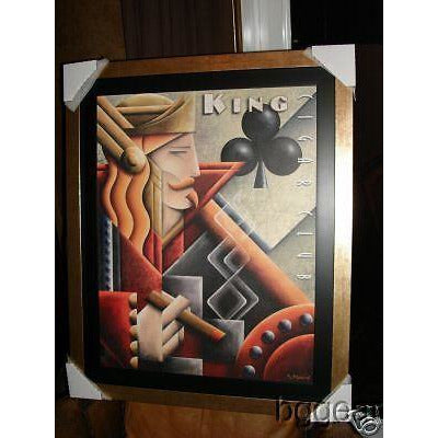 Art Deco Poster by Michael Kungl - custom framed