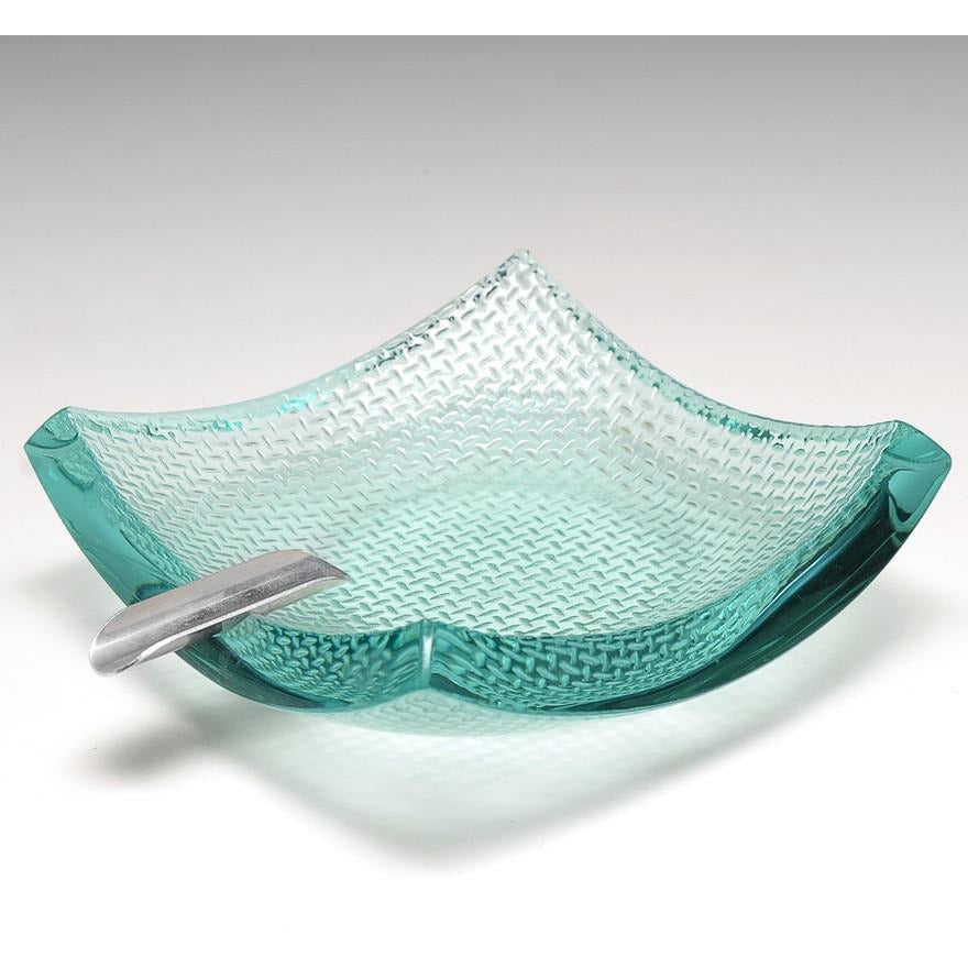 Stephan schlanser art glass ashtray