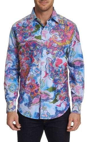 Robert graham Floral Shirt Medium size
