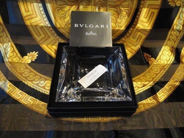 Bvlgari Crystal Ashtray by Rosenthal measures 4.75 inches in diameter