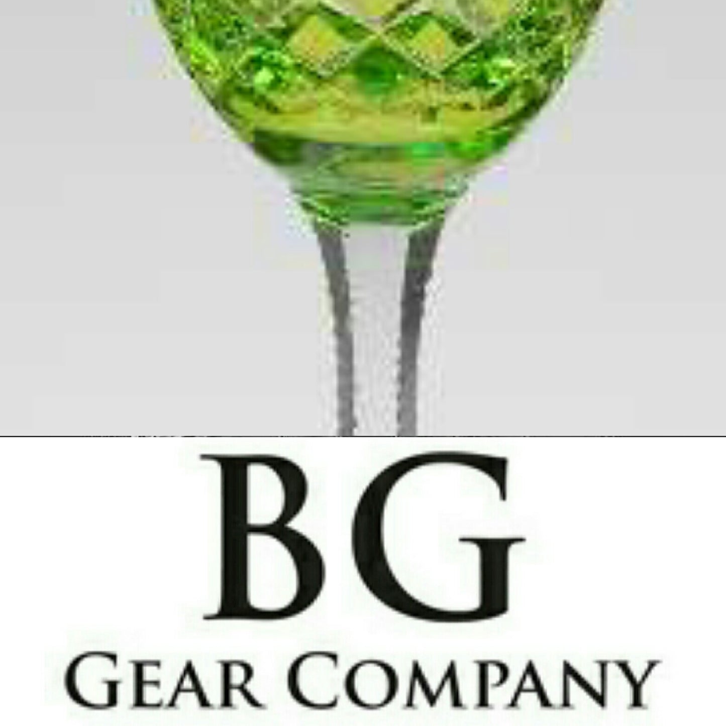 Faberge Odessa Lime Green Goblet