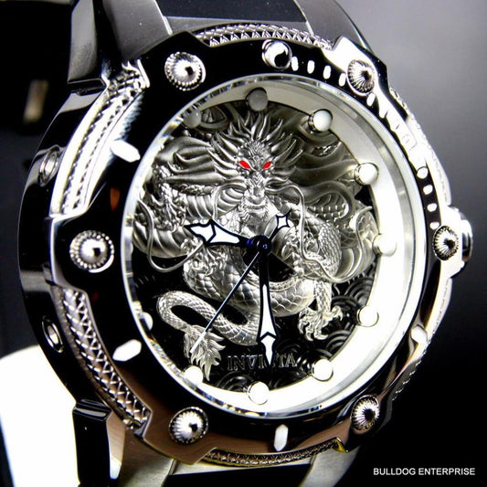 *NEW* Invicta Men's 52mm Bolt Dragon Mechanical Silicone Strap Watch