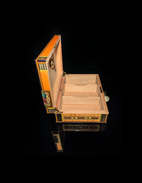 Elie Bleu Alba Orange  Humidor 110 count NIB