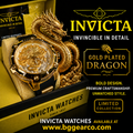 Invicta - Gold Plated Dragon - 52mm