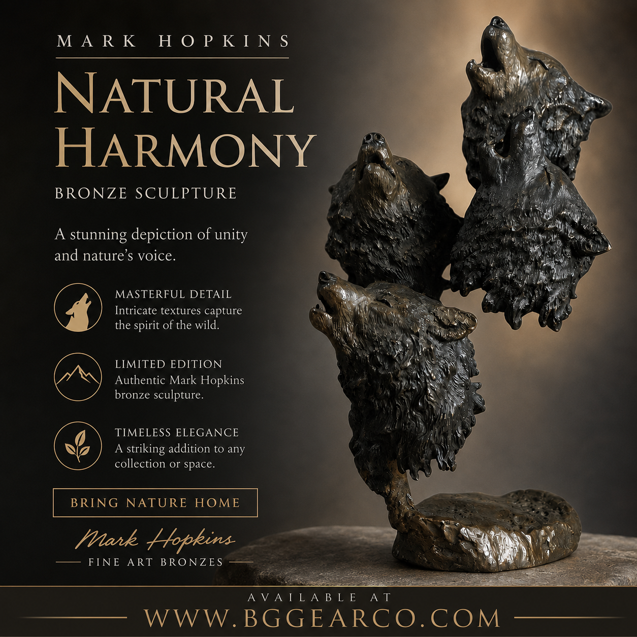 Mark Hopkins bronze / Natural Harmony