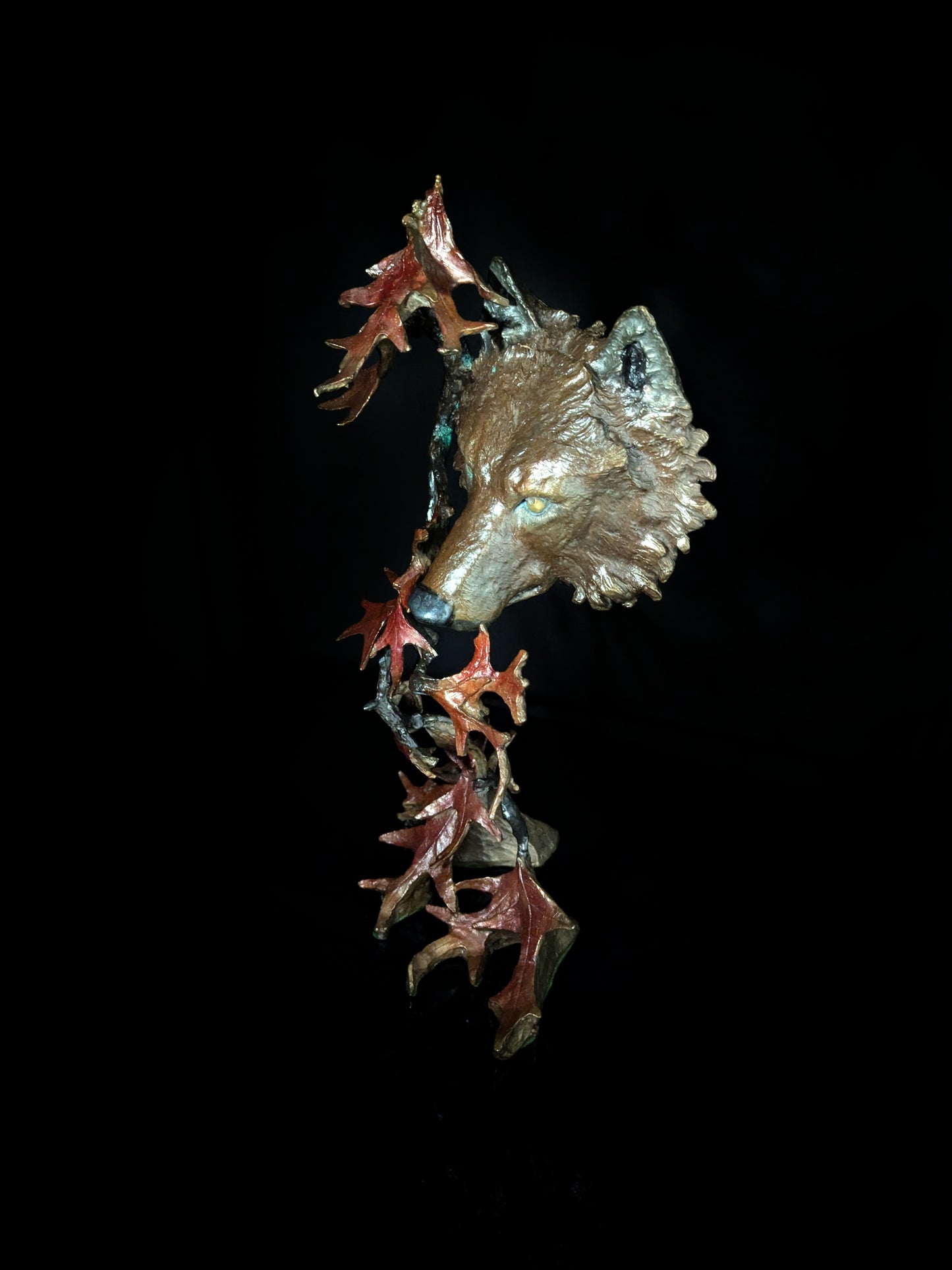 Mark Hopkins Northwoods Bronze Sculpture 19" H x 11" W x 8" D