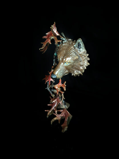 Mark Hopkins Northwoods Bronze Sculpture 19" H x 11" W x 8" D