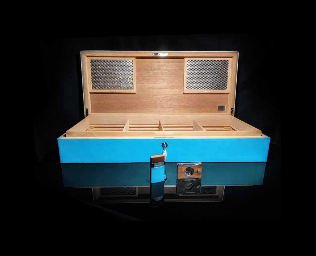 Brizard and Co. Positano Humidor — 130/150 Count with Matching Lighter & Cutter