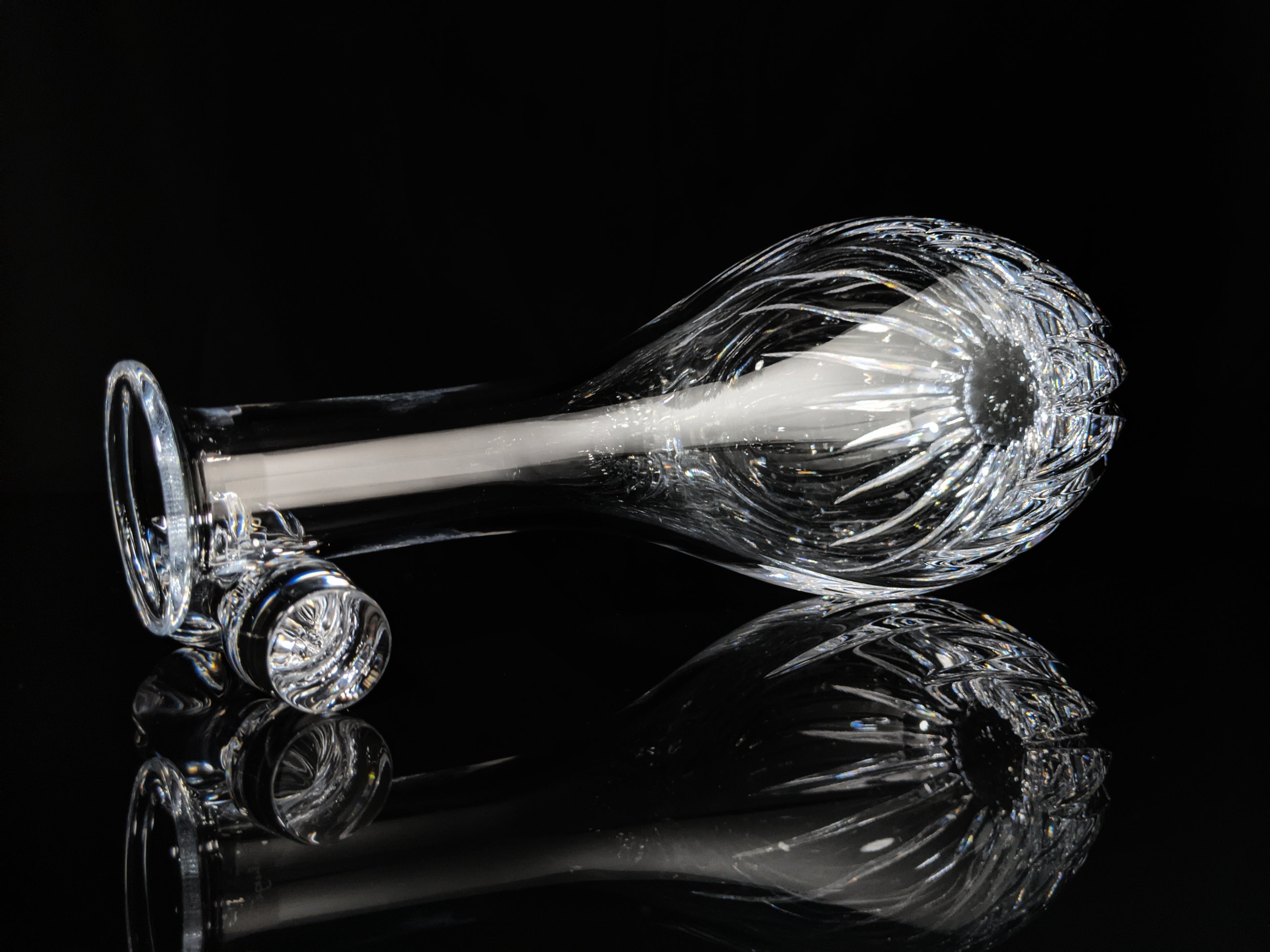 Faberge Clear Crystal Decanter NIB