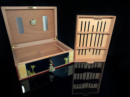 Elie Bleu Alba Black Sycamore Humidor 200 ct NIB