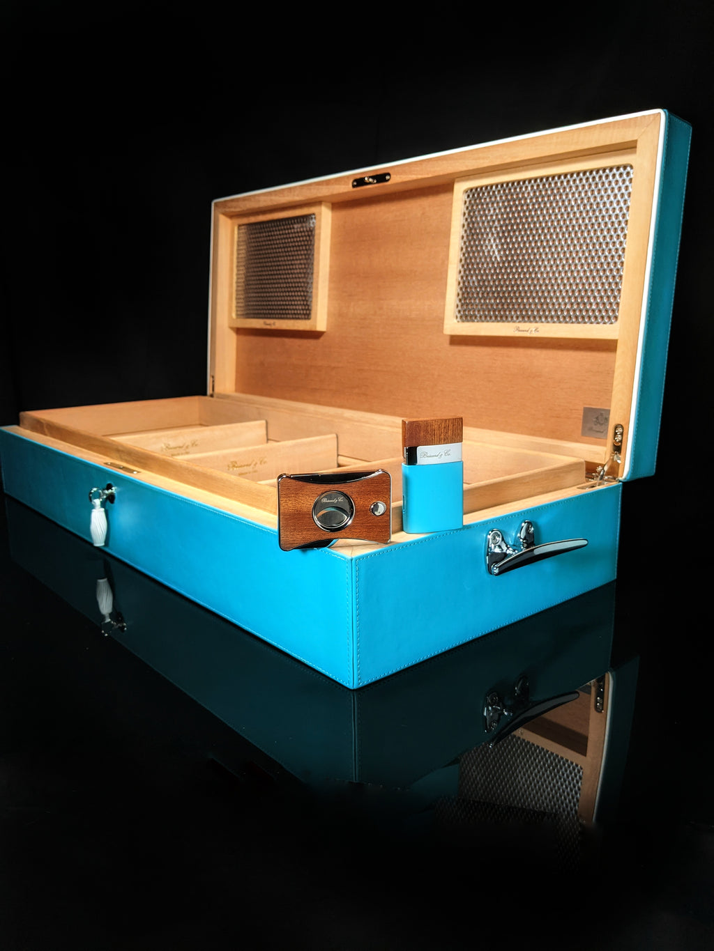 Brizard and Co. Positano Humidor — 130/150 Count with Matching Lighter & Cutter