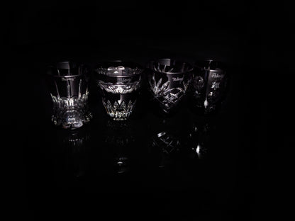 Faberge Black Crystal Shot Glasses