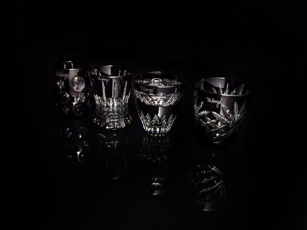 Faberge Black Crystal Shot Glasses