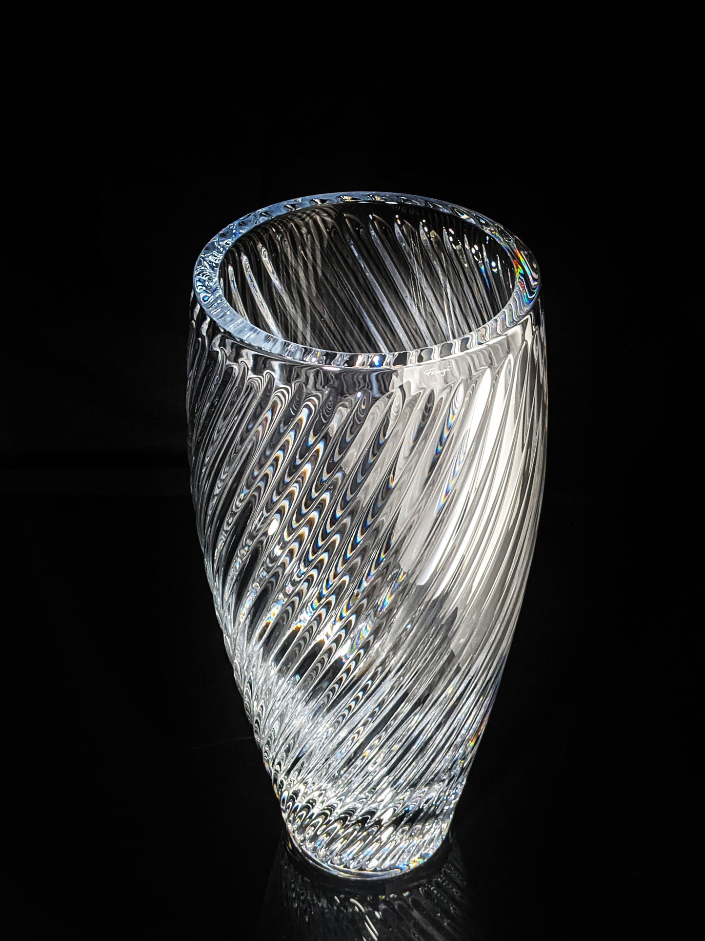 Faberge Crystal Winter Palace Vase NIB