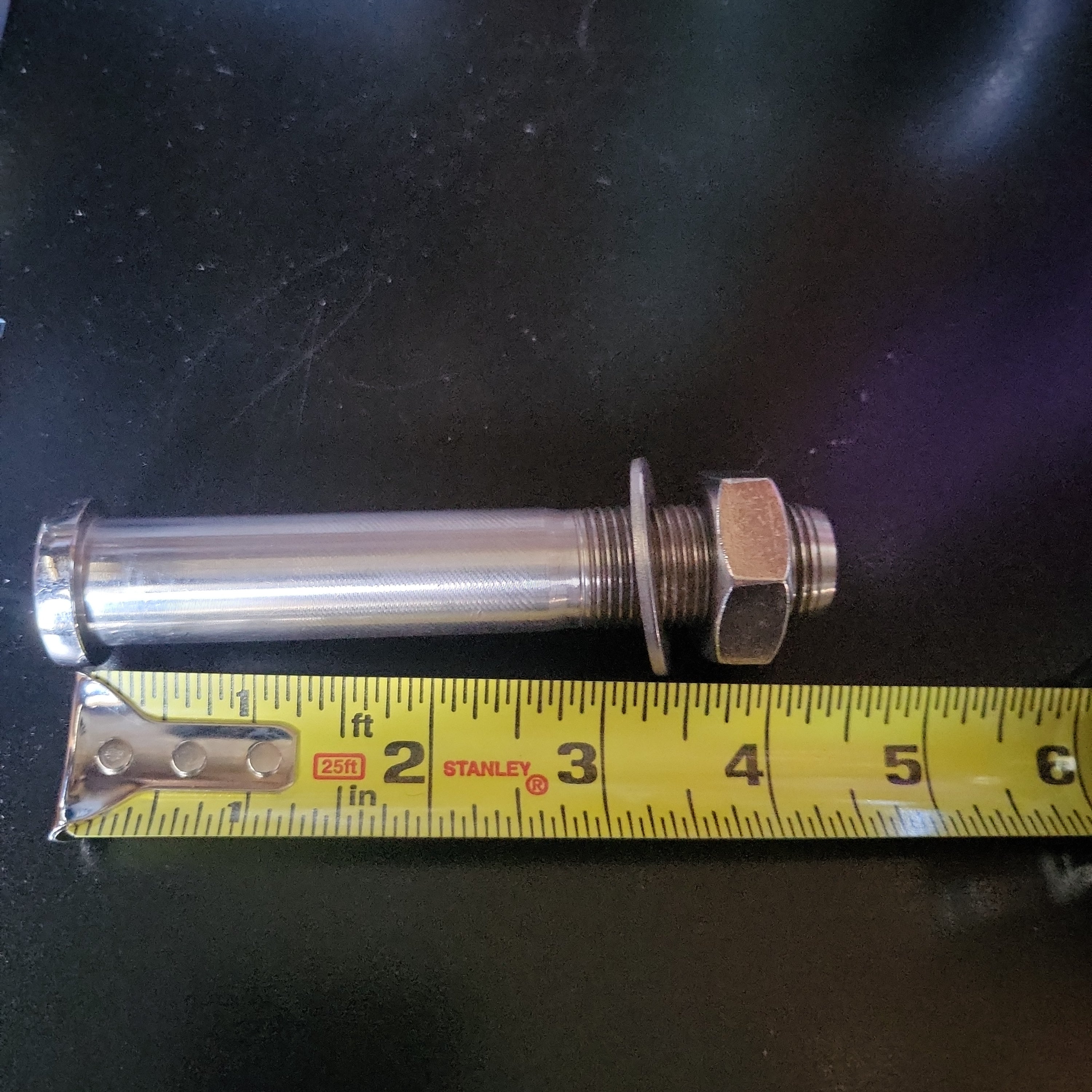 Stainless Steel Thru Hull ftg 1/8" NPT by 4 1/4"