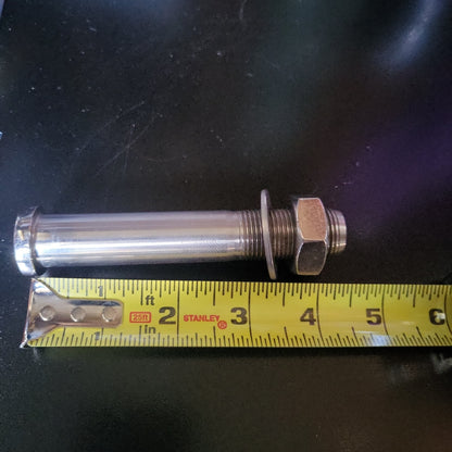 Stainless Steel Thru Hull ftg 1/8" NPT by 4 1/4"
