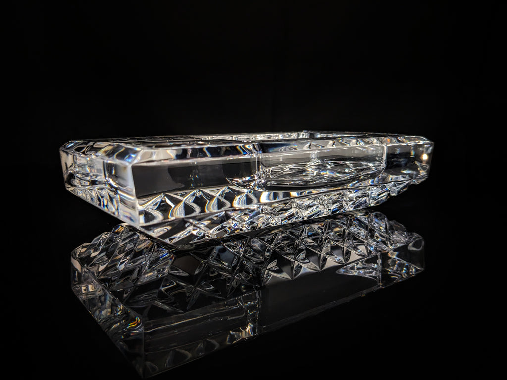 Diamond Crown Bristol crystal collection ashtray NIB