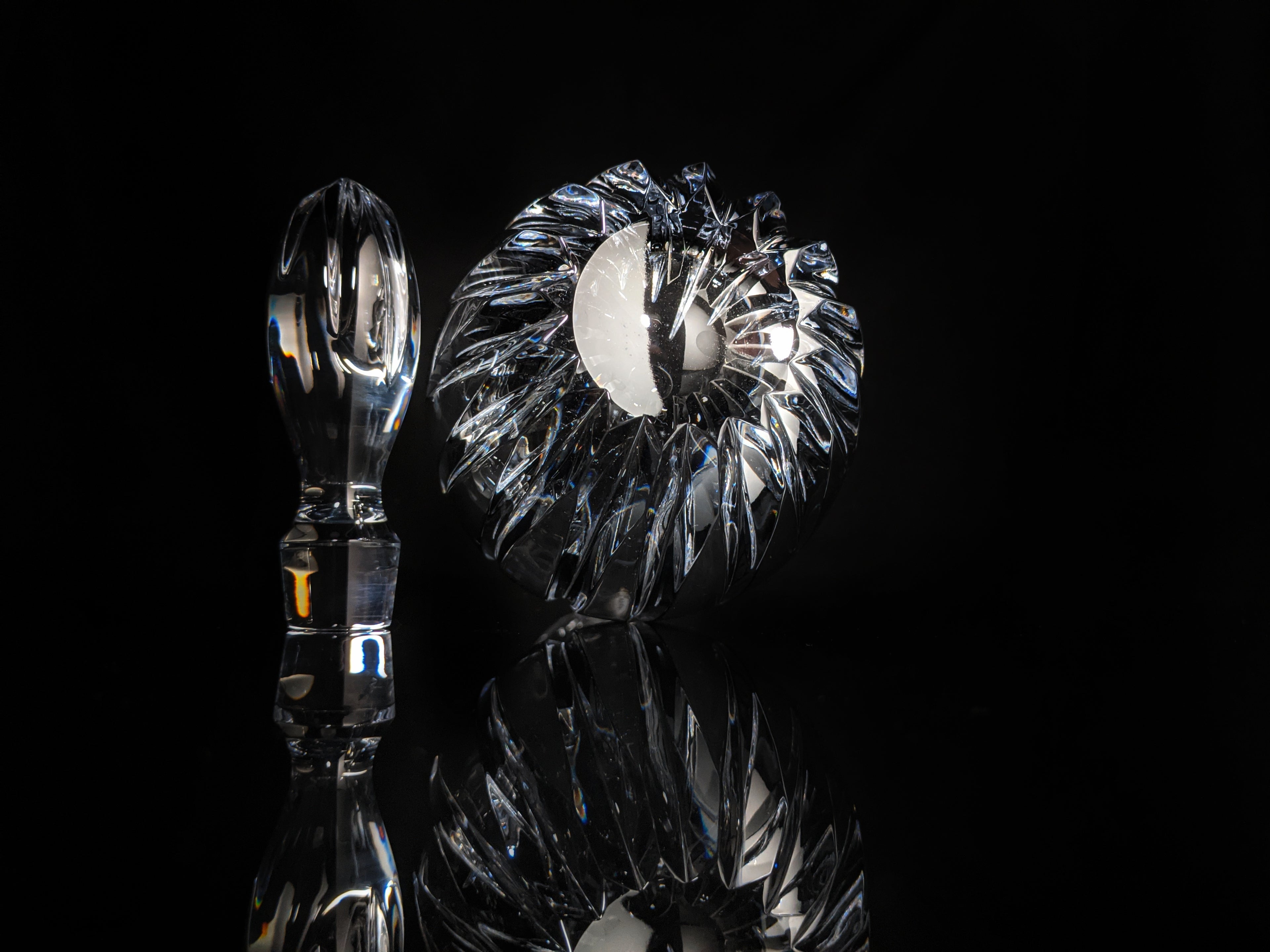 Faberge Clear Crystal Decanter NIB