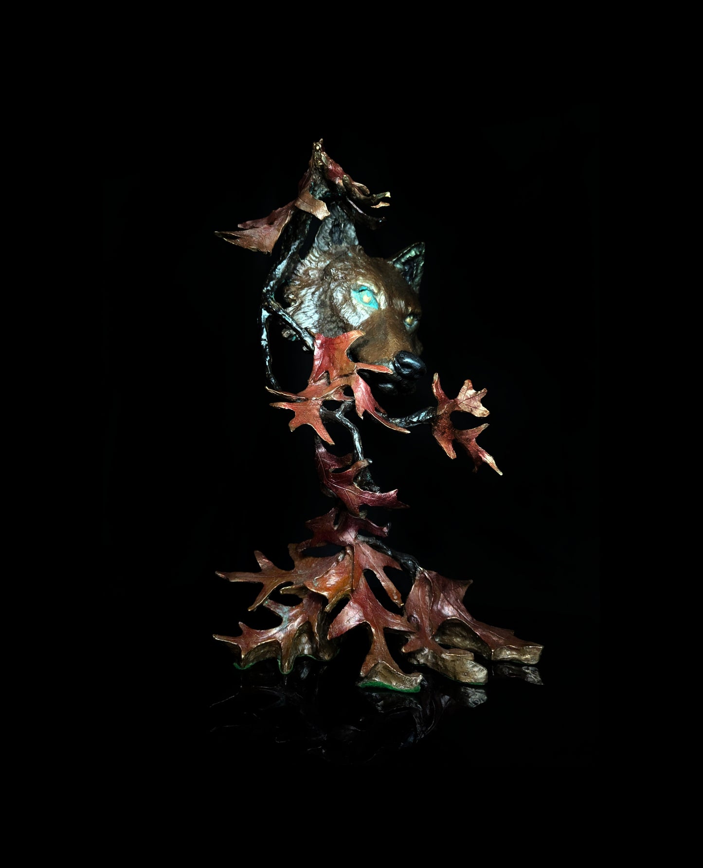 Mark Hopkins Northwoods Bronze Sculpture 19" H x 11" W x 8" D