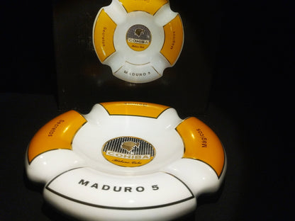 Maduro 5 Ceramic Large Cigar Ashtray. 8.5" Diameter